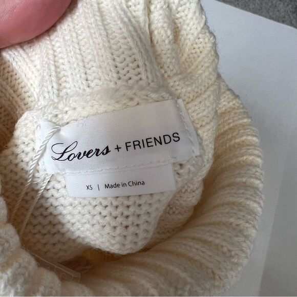 *spot* NWT Revolve x Lovers + Friends Caroline Sweater in ivory/purple| Size XS - Picture 6 of 11